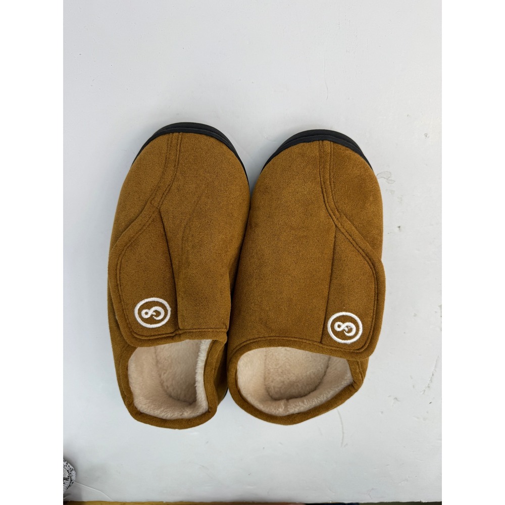 Go Adjustable Slippers Mens 9-10 Tan